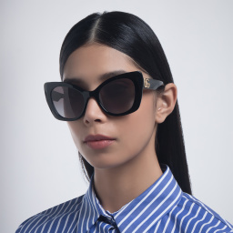 Dolce & Gabbana Butterfly Sunglasses in Black – Product Photo 6