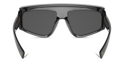 Dolce & Gabbana Unisex Rectangle Sunglasses in Black – Product Photo 4