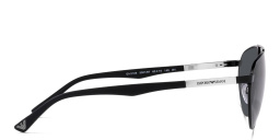 تسوق نظارة شمسية بإطار أفياتور امبوريو أرماني بلون أسود مطفي أونلاين.