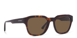 Shop Emporio Armani Square Sunglasses in Shiny Havana online.