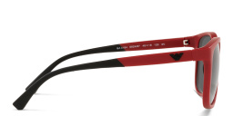 Shop Emporio Armani Kids Square Sunglasses in Matte Red online.