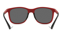 Shop Emporio Armani Kids Square Sunglasses in Matte Red online.