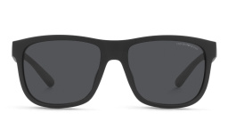 Emporio Armani Pillow Sunglasses in Matte Black – Product Photo 1
