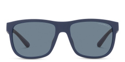 Emporio Armani Pillow Sunglasses in Matte Blue – Product Photo 1