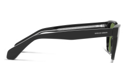 Shop GIORGIO ARMANI Square Sunglasses in Black online.