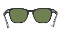 Shop GIORGIO ARMANI Square Sunglasses in Black online.