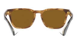 Shop GIORGIO ARMANI Square Sunglasses in Brown online.