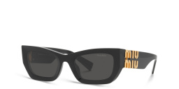 MIU MIU Rectangle Sunglasses in Black – Product Photo 2
