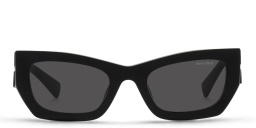 MIU MIU Rectangle Sunglasses in Matte Black – Product Photo 1