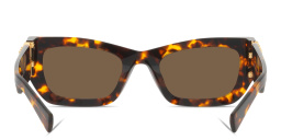 Shop MIU MIU Rectangle Sunglasses in Havana online.