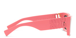 Shop MIU MIU Rectangle Sunglasses in Pink online.