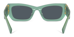 MIU MIU Rectangle Sunglasses in Green – Product Photo 4
