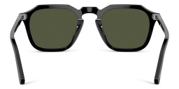 Shop PERSOL Unisex Square Sunglasses in Black online.