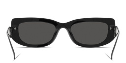 Shop PRADA Rectangle Sunglasses in Black online.