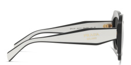 PRADA Irregular Sunglasses in Black & White – Product Photo 3