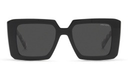 Shop PRADA Square Sunglasses in Black online.