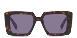 تسوق نظارات شمسية مربّعة برادا بلون متموج أونلاين.