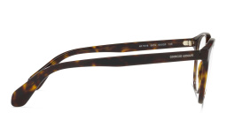 Shop GIORGIO ARMANI Round Eyeglasses in Shiny Havana online.