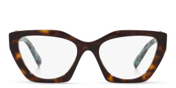 Shop PRADA Irregular Eyeglasses in Tortoise online.