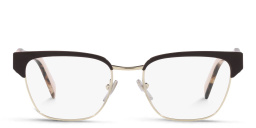 PRADA Irregular Eyeglasses in Brown/Pale Gold – Product Photo 1
