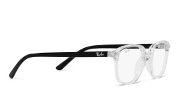 Shop Ray-Ban Junior Leonard Kids Square Eyeglasses in Transparent online.