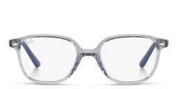 Shop Ray-Ban Junior Leonard Kids Square Eyeglasses in Blue online.