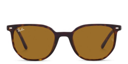 Shop Ray-Ban Elliot Unisex Square Sunglasses in Havana online.
