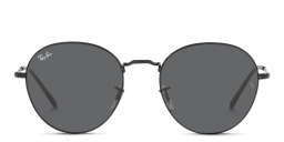 Shop Ray-Ban Unisex Round Sunglasses in Black online.