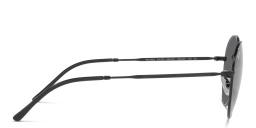 Shop Ray-Ban Unisex Round Sunglasses in Black online.