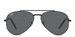 Ray-Ban Unisex Wide Pilot Sunglasses in Black – Product Photo 1