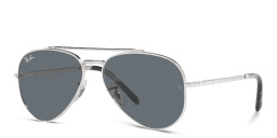 Ray-Ban Unisex Wide Pilot Sunglasses in Silver – Product Photo 2
