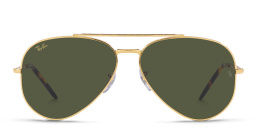 Ray-Ban Unisex Wide Pilot Sunglasses in Polished Gold – Product Photo 1