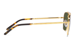 Shop Ray-Ban New Caravan Unisex Square Sunglasses in Gold online.