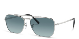 تسوق نظارات شمسية نيو كارافان بإطار مربّع للجنسين راي بان بلون فضي أونلاين.