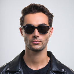 Shop Ray-Ban Unisex Square Sunglasses in Black online.