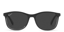 Shop Ray-Ban Unisex Square Sunglasses in Black online.
