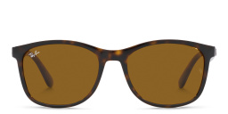 Shop Ray-Ban Unisex Square Sunglasses in Havana online.