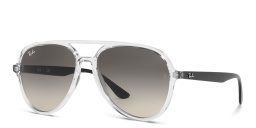Shop Ray-Ban Unisex Aviator Sunglasses in Transparent online.