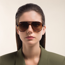 Ray-Ban Unisex Pilot Sunglasses in Havana – Product Photo 5