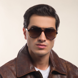 Ray-Ban Unisex Pilot Sunglasses in Havana – Product Photo 8