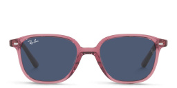 Ray-Ban Junior Leonard Kids Square Sunglasses in Transparent Pink – Product Photo 1