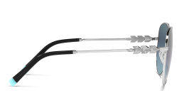 TIFFANY Aviator Sunglasses in Silver – Product Photo 3
