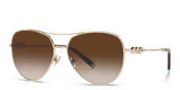 Shop TIFFANY Pilot Sunglasses in Pale Gold online.