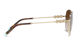 Shop TIFFANY Pilot Sunglasses in Pale Gold online.