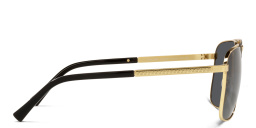 VERSACE Greca Rectangle Sunglasses in Gold/Matte Black – Product Photo 3