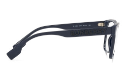 Shop BURBERRY Wide Square Eyeglasses in Blue online.