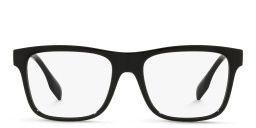 BURBERRY Wide Square Eyeglasses in Black – Product Photo 1