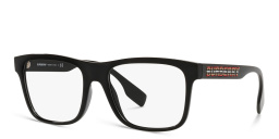 BURBERRY Wide Square Eyeglasses in Black – Product Photo 2