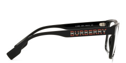 BURBERRY Wide Square Eyeglasses in Black – Product Photo 3