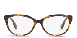 Square Eyeglasses من بربري بلون نقشة مربّعات/بني مقلّم - صورة المنتج 1